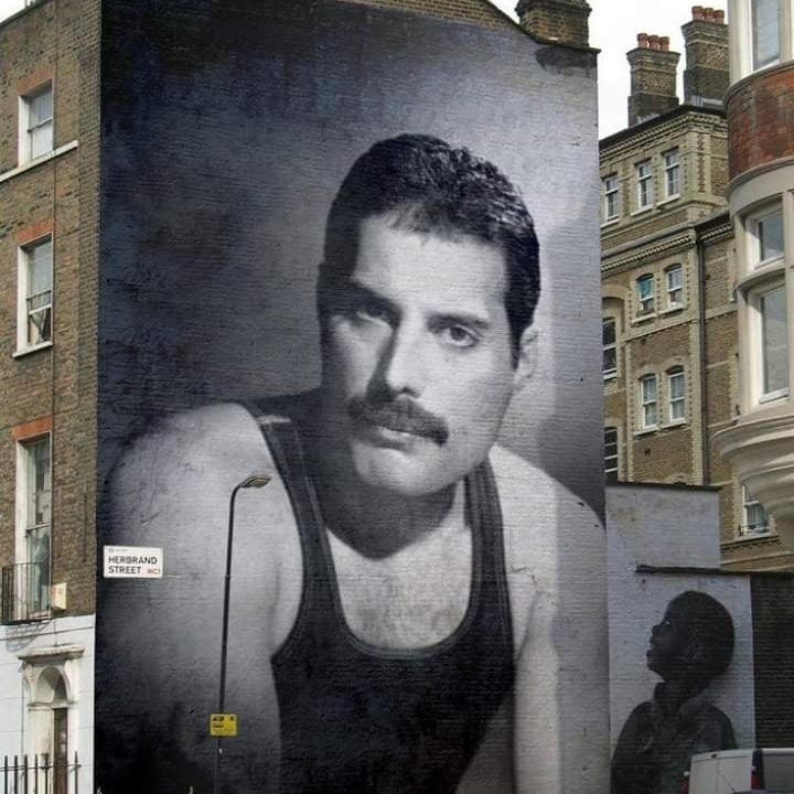 Freddie Mercury mural, London