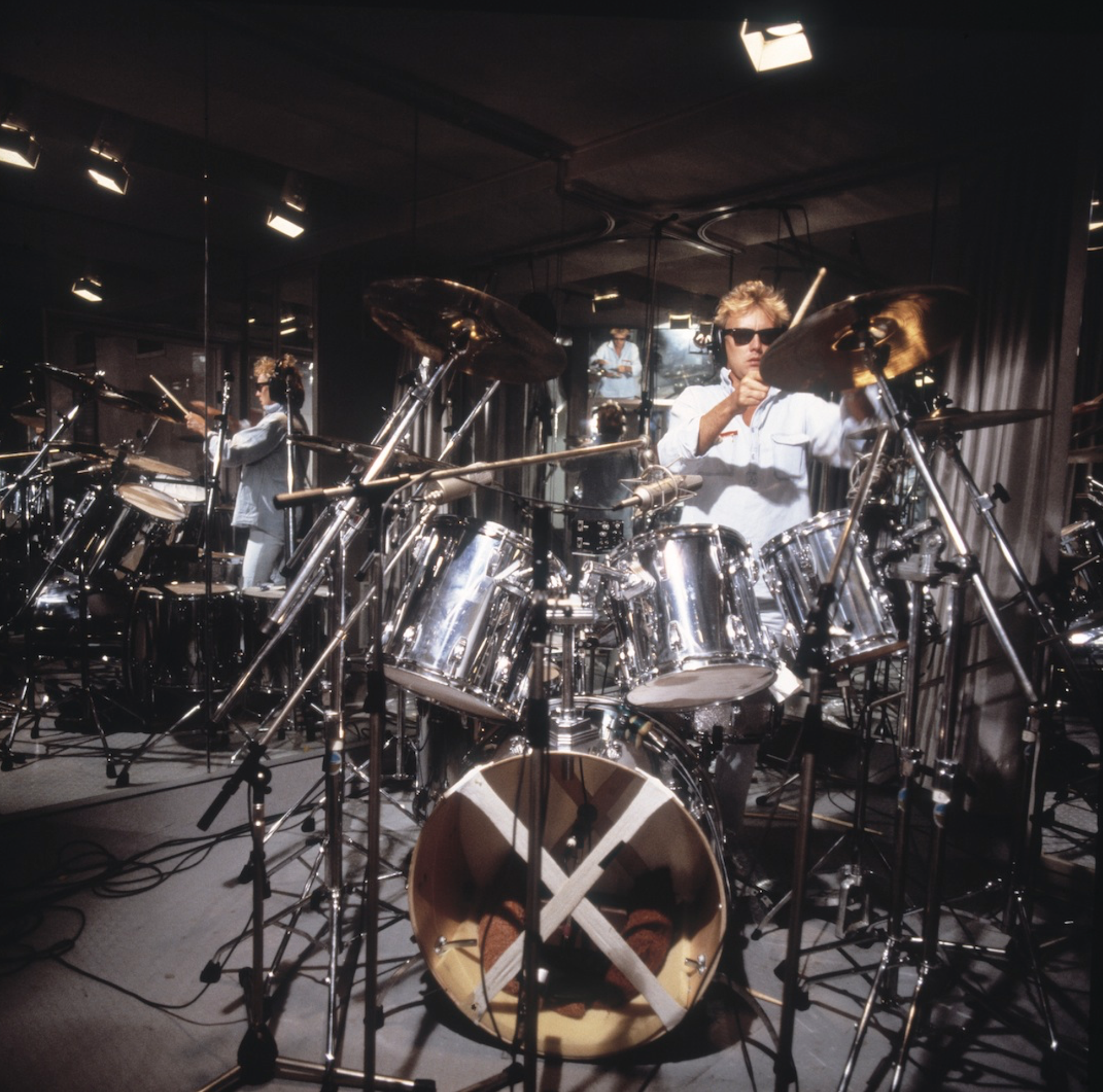 Roger's studio drum set 1985
